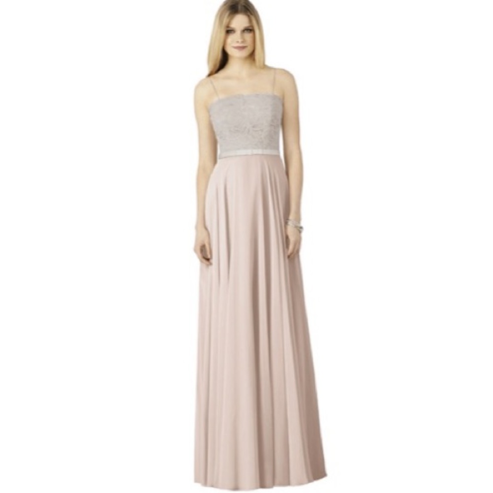 Pink Chiffon Bridesmaid Dress, After Six 6732, FLOOR SAMPLE.